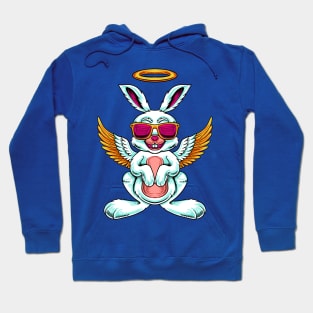 holy rabbit angel illustration Hoodie